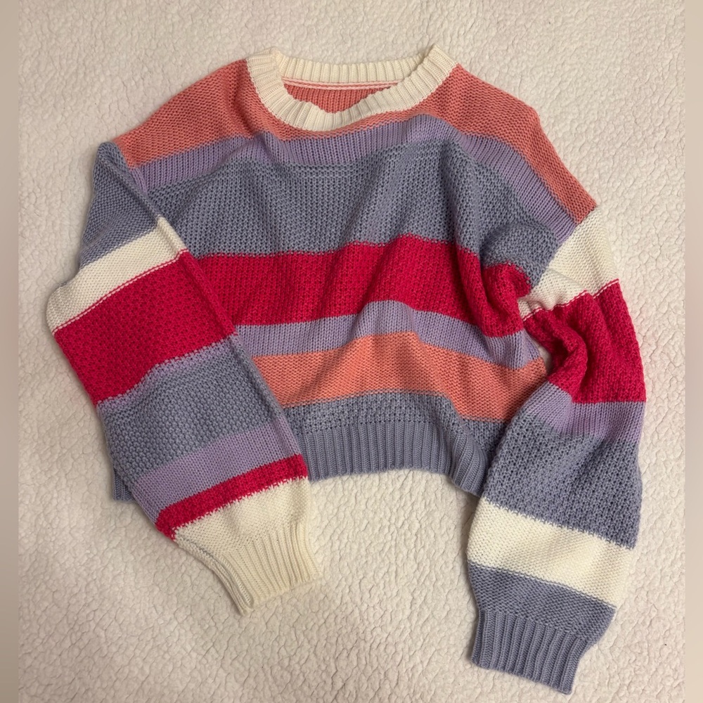 Colorful Striped Women's Sweater